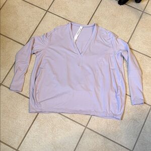 lululemon athletica Light Purple Long Sleeve Top